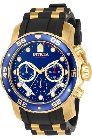 Invicta Akcesoria, Mężczyzna, Wielobarwność, ONE SIZE, Męski Chronograf Zegarek na Pasku