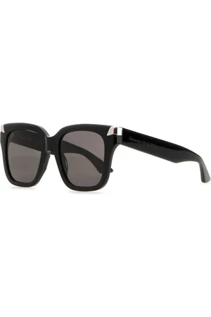 Alexander McQueen Akcesoria, Kobieta, Czarny, ONE SIZE, Stylowe Punk Rivet Okulary przeciwsłoneczne