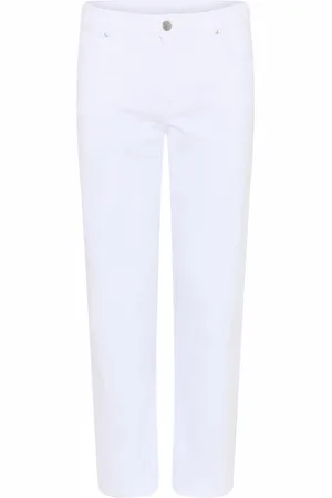 C.ro Jeansy, Kobieta, Biały, 4XL, Magic Fit Straight Leg Spodnie Białe