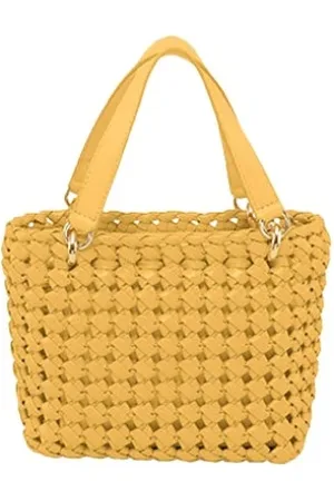 THEMOIRÈ Torebki, Kobieta, Żółty, ONE SIZE, Eco-Fabric Clutch Bag Chaitea Style