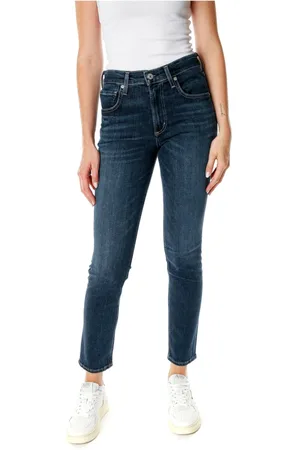 Citizens of Humanity Jeansy, Kobieta, Niebieski, W27, Denim, Jeansyy Skinny Fit z efektami blaknięcia