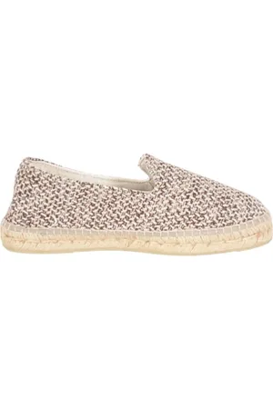 MANEBI Buty, Kobieta, Beżowy, 40 EU, Espadryle z Rafii w Bawełnie