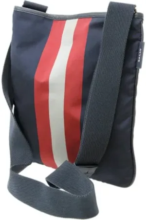 Bally Pre-owned, Kobieta, Niebieski, ONE SIZE, Pre-owned Fabric shoulder-bags