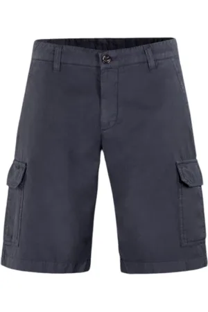 MOORER Szorty, Mężczyzna, Niebieski, M, Luksusowe Cargo Bermuda Shorts Aron-Si 2