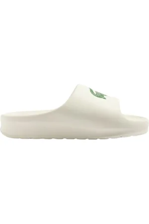 Lacoste Buty, Mężczyzna, Biały, 44 EU, Klapki Serve Slide 2.0