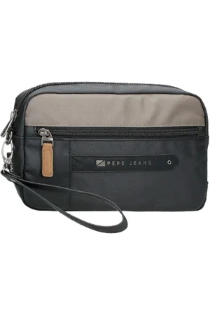 Pepe Jeans Torebki, Mężczyzna, Czarny, ONE SIZE, Elegancki Portfel Męski