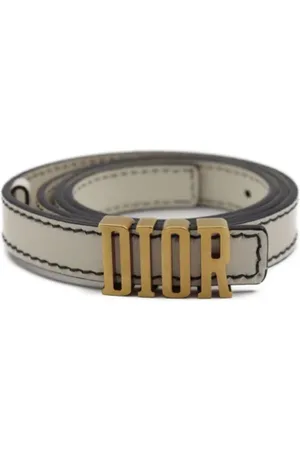Dior Pre-owned, Kobieta, Biały, ONE SIZE, Pre-owned Leather belts