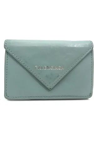 Balenciaga Pre-owned, Kobieta, Niebieski, ONE SIZE, Skóra, Pre-owned skórzane portfele