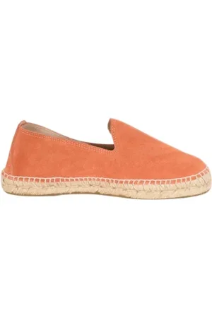 MANEBI Buty, Kobieta, Pomarańczowy, 42 EU, Zamsz, Espadryle z zamszu, 2cm podeszwa