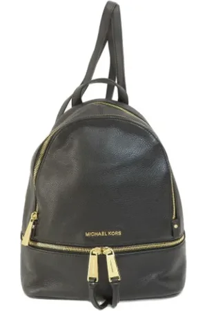 Michael Kors Pre-owned, Kobieta, Czarny, ONE SIZE, Pre-owned Leather backpacks