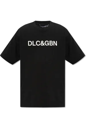 Dolce & Gabbana Koszulki, Mężczyzna, Czarny, S, T-shirt z logo