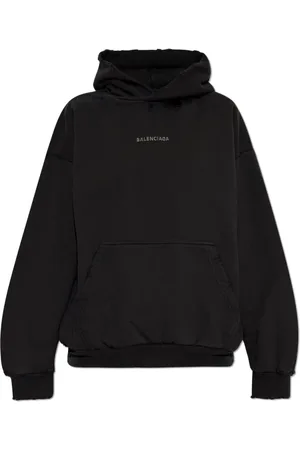 Balenciaga Bluzy, Kobieta, Czarny, M, Len, Bluza z logo