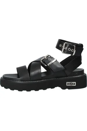 Cult Buty, Kobieta, Czarny, 39 EU, Skóra, Flat Sandals