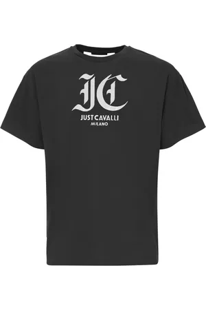 Roberto Cavalli Koszulki, Mężczyzna, Czarny, S, Stylowe T-shirty i Pola