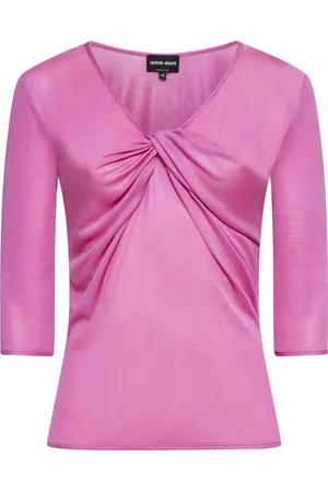 Giorgio Armani Bluzki, Kobieta, Różowy, S, Elegancka Kolekcja Koszul