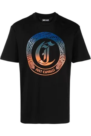 Roberto Cavalli Koszulki, Mężczyzna, Czarny, XS, Stylowe T-shirty i Pola