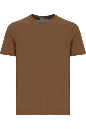 ZANONE Koszulki, Mężczyzna, brązowy, 2XL, Brązowy T-shirt Ice Cotton dla mężczyzn