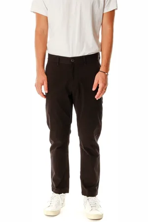 Gabba Spodnie, Mężczyzna, Czarny, W30 L30, Klasyczne Spodnie Chino Slim-Fit