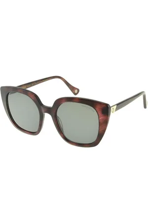 Inès de la Fressange Akcesoria, Kobieta, Czerwony, ONE SIZE, Czerwone okulary przeciwsłoneczne Madeleine