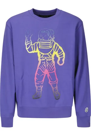Billionaire Boys Club Bluzy, Mężczyzna, Fioletowy, M, Drukowany Crew-Neck Sweatshirt z Detalem Logo