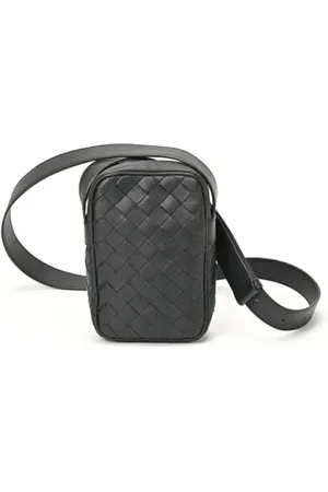 Bottega Veneta Pre-owned, Kobieta, Czarny, ONE SIZE, Pre-owned Leather crossbody-bags