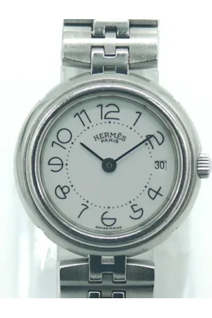 Hermès Pre-owned, Kobieta, Biały, ONE SIZE, Pre-owned Stainless Steel watches
