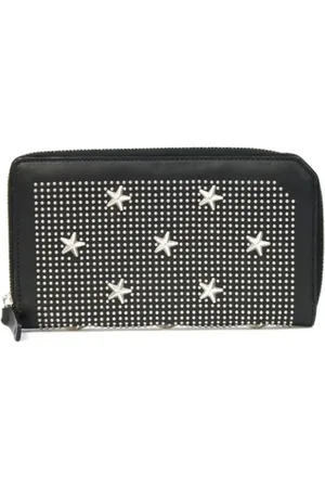 Jimmy Choo Pre-owned, Kobieta, Czarny, ONE SIZE, Pre-owned skórzane portfele