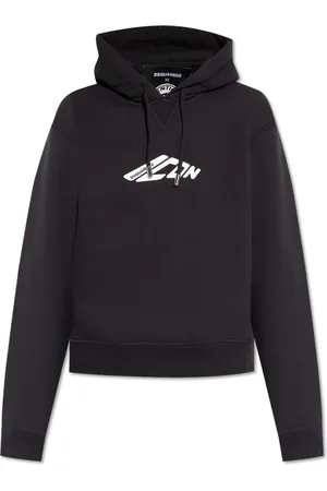 Dsquared2 Bluzy, Kobieta, Czarny, L, Bawełna, Bluza z nadrukiem