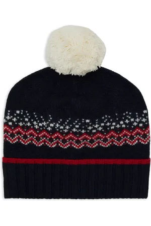 Gallo Akcesoria, unisex, Wielobarwność, ONE SIZE, Niebieska czapka świąteczna z mankietem