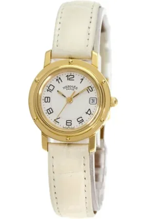 Hermès Pre-owned, Kobieta, Biały, ONE SIZE, Pre-owned Yellow Gold watches