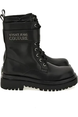 VERSACE Buty, Kobieta, Czarny, 37 EU, Mid Heel Botki