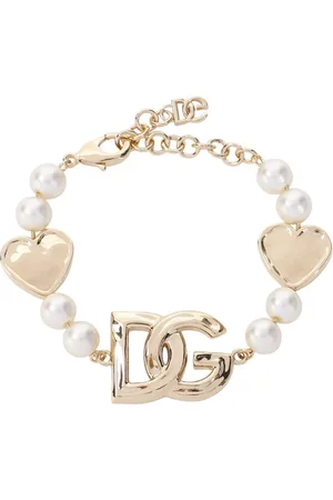 Dolce & Gabbana Akcesoria, Kobieta, Żółty, ONE SIZE, Złoty Bransoletka Zoo