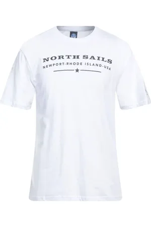 North Sails Koszulki, Mężczyzna, Biały, 2XL, Bawełna, Elegancka biała koszulka z bawełny