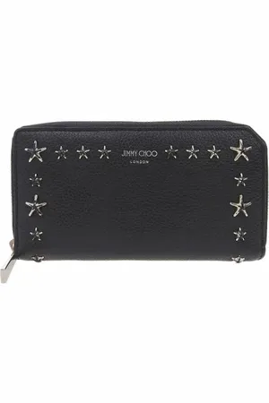 Jimmy Choo Pre-owned, Kobieta, Czarny, ONE SIZE, Skóra, Pre-owned skórzane portfele