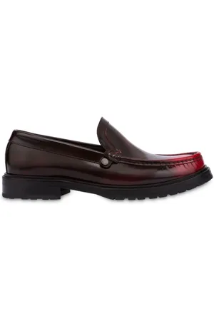 Moschino Buty, Mężczyzna, Czerwony, 43 EU, Czerwone płaskie buty wsuwane