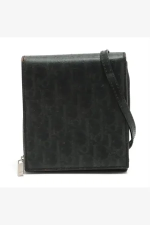 Dior Pre-owned, Mężczyzna, Czarny, ONE SIZE, Pre-owned skórzane torby na ramię