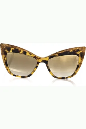 FRANKIE MORELLO Akcesoria, unisex, Wielobarwność, ONE SIZE, Okulary Przeciwsłoneczne Cat Eye Żółta Żółwiowa