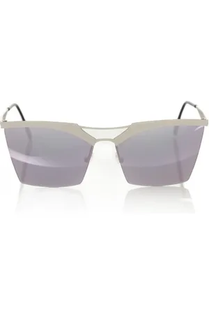 FRANKIE MORELLO Akcesoria, unisex, Szary, ONE SIZE, Okulary Przeciwsłoneczne Clubmaster Srebrne Szaro-Różowe Przejścia