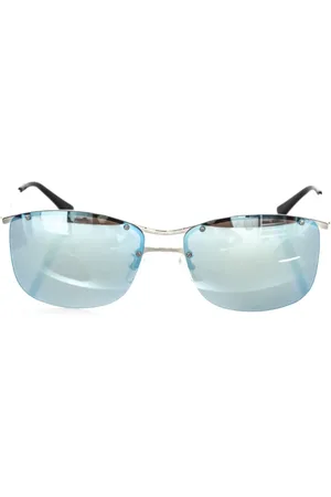 FRANKIE MORELLO Akcesoria, unisex, Wielobarwność, ONE SIZE, Okulary Przeciwsłoneczne Clubmaster Metalowa Ramka Niebieska Soczewka