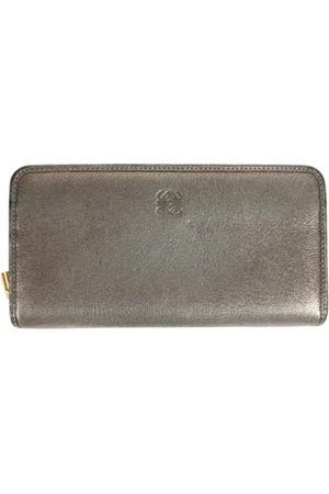 Loewe Pre-owned, Kobieta, Szary, ONE SIZE, Pre-owned skórzane portfele