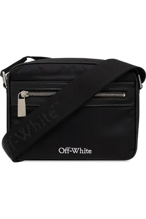 OFF-WHITE Torebki, Mężczyzna, Czarny, ONE SIZE, Skóra, Torba na ramię