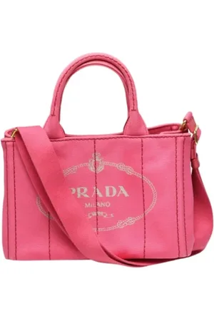 Prada Pre-owned, Kobieta, Różowy, ONE SIZE, Denim, Pre-owned Denim totes