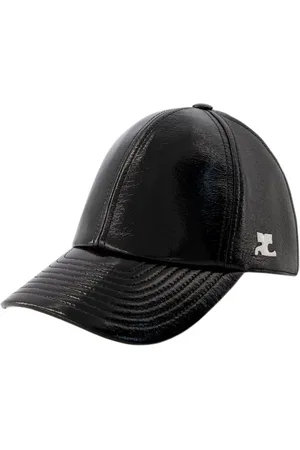 Courrèges Akcesoria, unisex, Czarny, S, Bawełna, Kapelusz Vinyl - Bawełna - Czarny