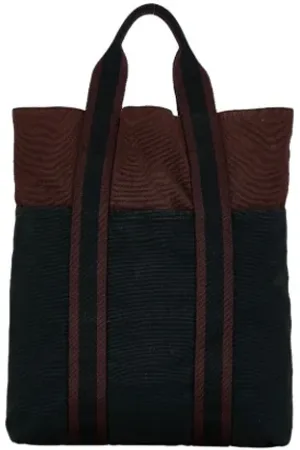 Hermès Pre-owned, Kobieta, Czarny, ONE SIZE, Pre-owned Cotton handbags