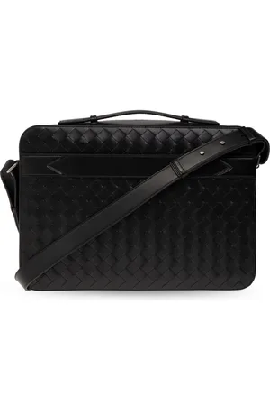 Bottega Veneta Torebki, Mężczyzna, Czarny, ONE SIZE, Skórzana aktówka