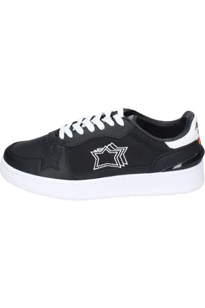 Atlantic Stars Buty, Mężczyzna, Czarny, 40 EU, Skórzane Sneakersy dla Mężczyzn