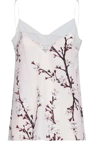 Alexander McQueen Koszulki, Kobieta, Różowy, S, Stylowy Top dla Kobiet