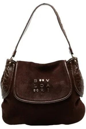 Bvlgari Pre-owned, Kobieta, brązowy, ONE SIZE, Pre-owned Fabric shoulder-bags