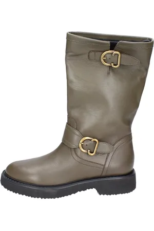 carmens Buty, Kobieta, Zielony, 37 EU, Skórzane botki damskie