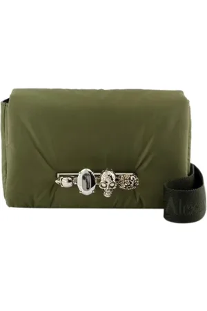 Alexander McQueen Torebki, Mężczyzna, Zielony, ONE SIZE, Nylon, Nylon shoulder-bags